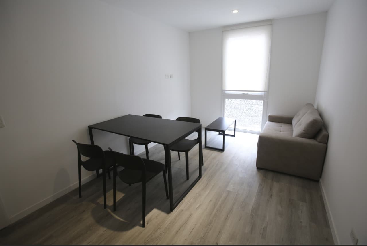 Unit interior — living and dining